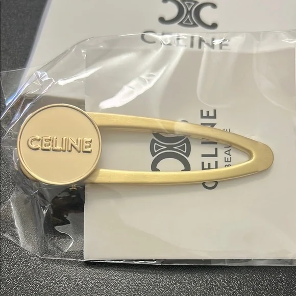 Celine Gold Hair Clip - Picture 2 of 4